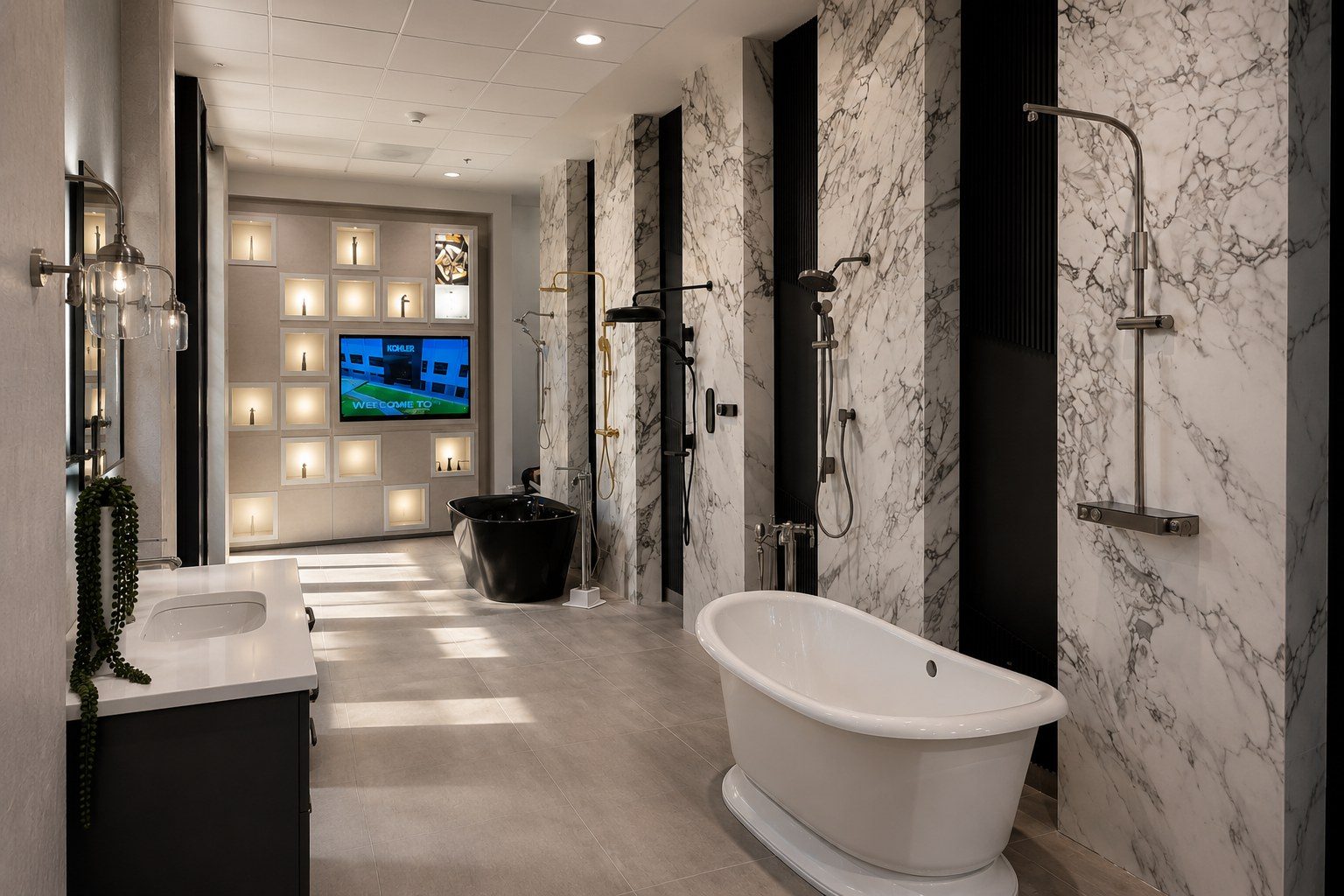 Ambientación de baño completo