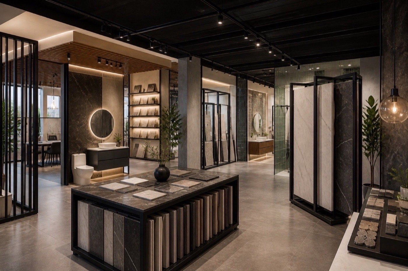 Showroom comercial fabricado por Stelium Koncept — proyecto 4